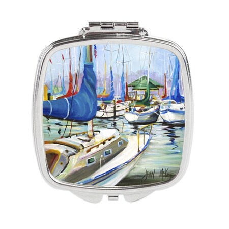 Carolines Treasures Day Break Sailboats Compact Mirror JMK1241SCM